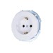 Розетка 1-м OSEN IP20 с заземл. ПБТ бел. LEZARD 743-0288-122B