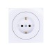 Розетка 1-м OSEN IP20 с заземл. ПБТ бел. LEZARD 743-0288-122B