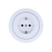 Розетка 1-м OSEN IP20 с заземл. ПБТ бел. LEZARD 743-0288-122B
