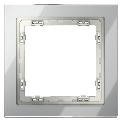 Рамка 1-м S70 стеклян. сталь Voltum VLS110105
