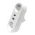 Разветвитель 2-м плоский с заземл.16А 2USB А+А 2.4А 3500Вт бел. DOMTOK 2732