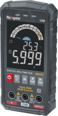 Мультиметр 95 770 NMT-Mm-126B True RMS Smart цветной дисплей Navigator 95770