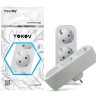 Разветвитель 3-м с заземл. 16А 250В IP20 полипропилен бел. TOKOV ELECTRIC TKL-S3Z-C01