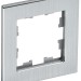 Рамка 1-м BRITE РУ-1-1-БрА металл алюм. IEK BR-M12-M-K47