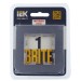 Рамка 1-м BRITE РУ-1-1-БрА металл алюм. IEK BR-M12-M-K47