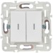 Выключатель 2-кл. SKANDY 10А SK-V09W с индикацией арктич. бел. IEK SK-V20-1-10-K01