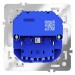 Розетка 1-м СП S70 16А с USB A+A с заземл. защ. шторки механизм бел. матов. Voltum VLS040402