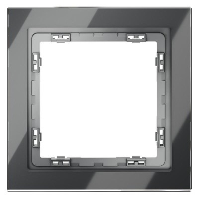 Рамка 1-м S70 стеклян. графит Voltum VLS110107