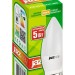 Лампа светодиодная PLED-ECO 5Вт C37 свеча 3000К тепл. бел. E27 400лм 230В JazzWay 2855312A