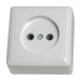 Розетка 1-м ОП Хит 10А IP20 250В без заземл. без защ. шторок бел. SE RA10-131-B