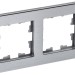 Рамка 2-м BRITE РУ-2-1-БрА металл алюм. IEK BR-M22-M-K47
