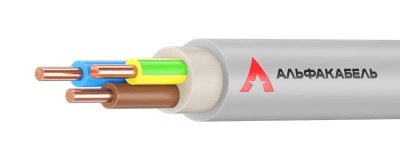 Кабель NYM-J 3х2.5 0.66кВ (уп.20м) АЛЬФАКАБЕЛЬ 05135