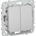 Выключатель проходной 2-кл. СП FLITE ВС62-1-0-ФлА 10А механизм алюм. IEK FI-V22-0-10-1-K47