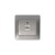 Розетка компьютерная 1-м Glossa RJ45 кат.5E механизм платина SE GSL001281K