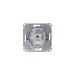 Розетка компьютерная 1-м Glossa RJ45 кат.5E механизм платина SE GSL001281K