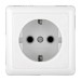 Розетка 1-м ОП Хит 16А IP20 250В с заземл. без защ. шторок бел. SE RA16-133-B