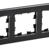 Рамка 3-м BRITE РУ-3-1-БрЧ металл черн. IEK BR-M32-M-K02