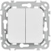 Выключатель проходной 2-кл. СП FLITE ВС62-1-0-ФлБ 10А механизм бел. IEK FI-V22-0-10-1-K01
