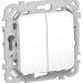 Выключатель проходной 2-кл. СП FLITE ВС62-1-0-ФлБ 10А механизм бел. IEK FI-V22-0-10-1-K01