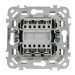 Выключатель проходной 2-кл. СП FLITE ВС62-1-0-ФлЛ 10А механизм льняной IEK FI-V22-0-10-1-K88