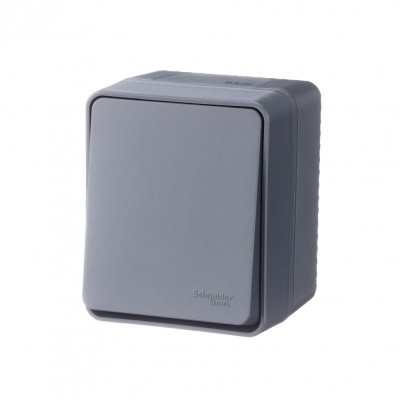 Выключатель 1-кл. ОП AtlasDesign PROFI IP54 10AX антрацит SE ATN544011