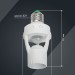 Датчик движения ДД 045 E27 60Вт угол обз. 360град. 6м IP20 бел. IEK LDD10-045-60-001