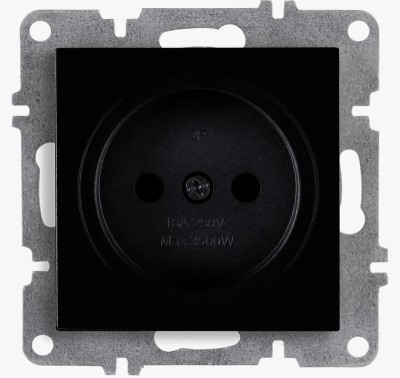 Розетка 1-м СП LAVIN/KAREN 16А IP20 без заземл. механизм черн. ARVIA 50 07 2000 215