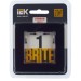 Рамка 1-м BRITE РУ-1-2-БрЧ стекло черн. IEK BR-M12-G-K02