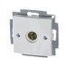 Розетка телевизионная одиночная TV Basic механизм альп. бел. ABB 2CKA001724A4276