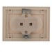 Розетка 2-м СП Rain 16А IP20 без заземл. керамика крем. LEZARD 703-0303-128