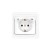 Розетка 1-м СП Валери 16А IP20 с заземл. с крышкой бел. UNIVersal В0029