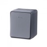 Выключатель 1-кл. ОП AtlasDesign PROFI IP54 10AX с подсветкой антрацит SE ATN544013