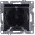 Розетка 1-м СП LAVIN/KAREN 16А IP20 с заземл. с крышкой механизм черн. ARVIA 50 07 2000 218