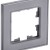 Рамка 1-м BRITE РУ-1-2-БрСе стекло сер. IEK BR-M12-G-K03