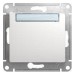 Механизм кнопки нажимной 1-кл. СП Glossa 10А IP20 (сх. 1) с табличкой бел. SchE GSL000119