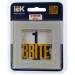 Рамка 1-м BRITE РУ-1-2-БрВа стекло ванильн. IEK BR-M12-G-K10