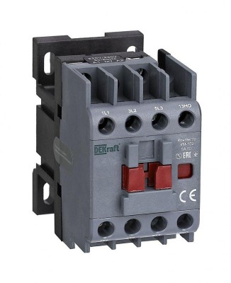 Контактор 9А 230В АС АС3 АС4 1НО+1НЗ КМ-102 DEKraft 21904DEK