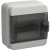 Корпус КМПн-6 TEKFOR IP65 черн. прозр. дверь пластик. IEK TF5-KP72-N-06-65-K03-K02