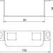 Суппорт MTGE2 2C для установки модулей в лючок UDHome2 BV тип C нерж. сталь OBO 7407848